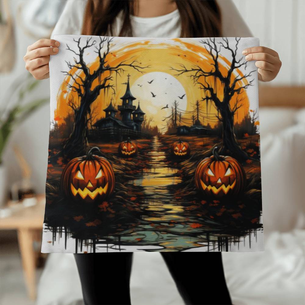 Vintage Halloween Design Pillow Cover