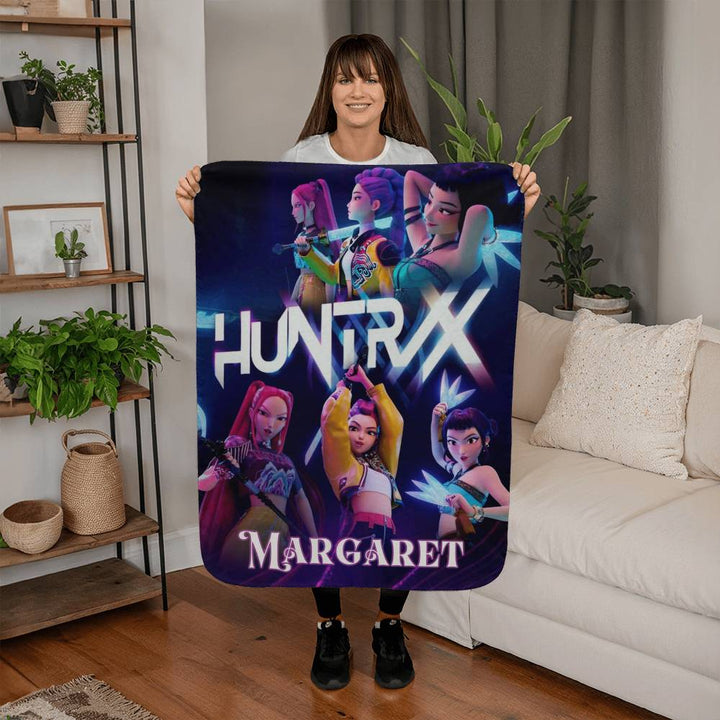 Personalized HuntrX Anime Blanket