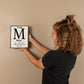 Personalized family name canvas sign