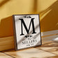 Personalized family name canvas sign