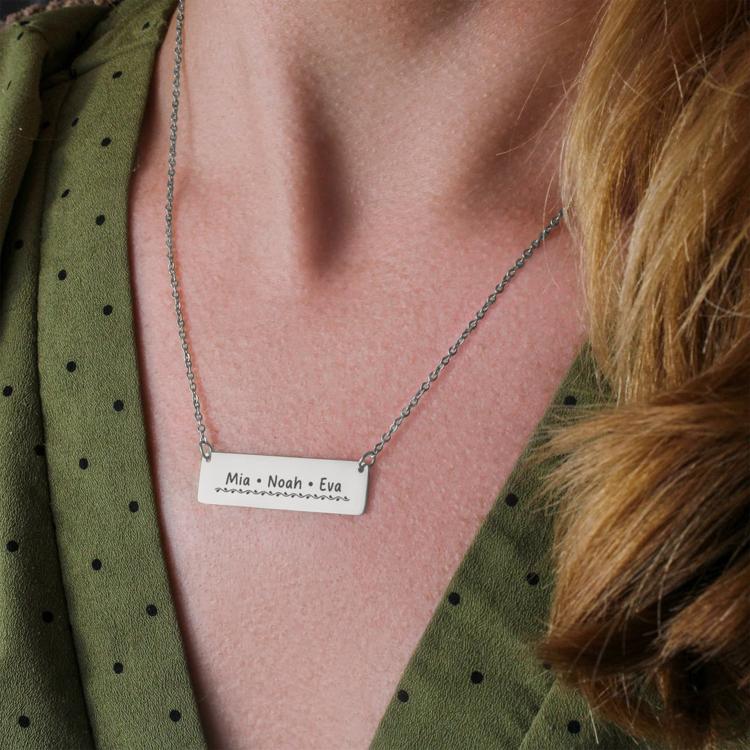 Personalized Friends Engraved Name Necklace