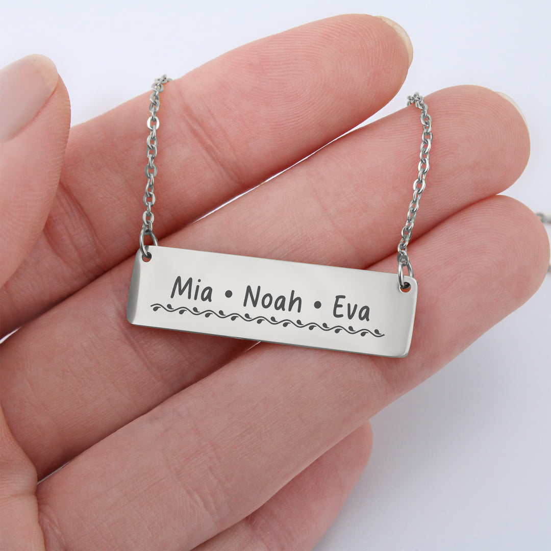 Personalized Friends Engraved Name Necklace