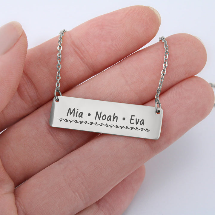Personalized Friends Engraved Name Necklace