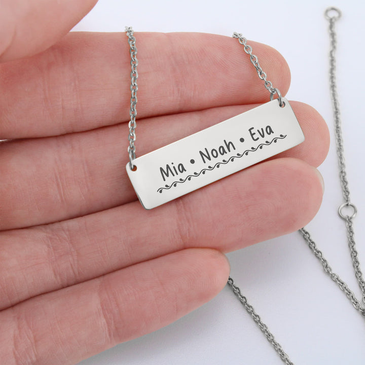 Personalized Friends Engraved Name Necklace