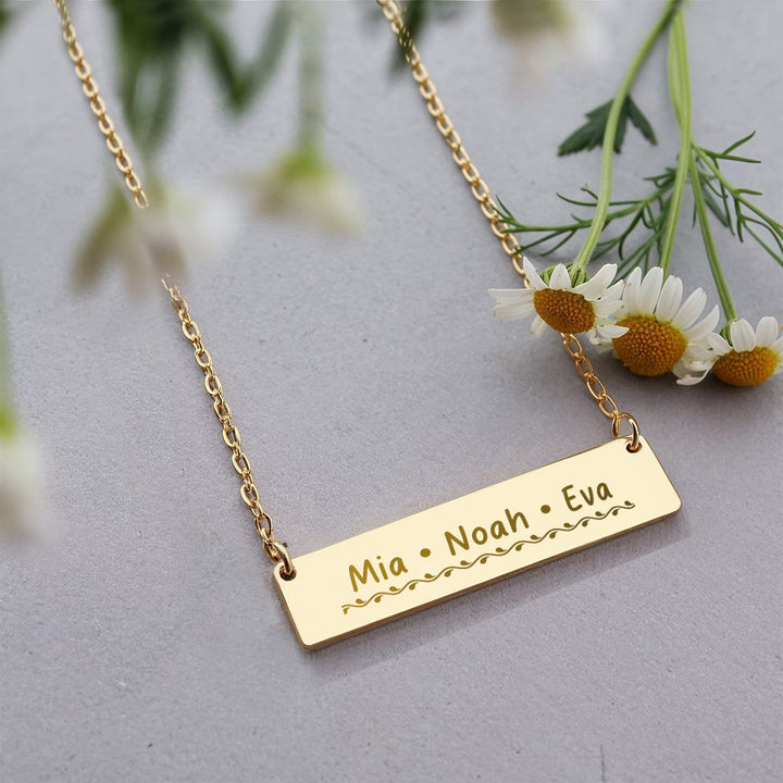 Personalized Friends Engraved Name Necklace