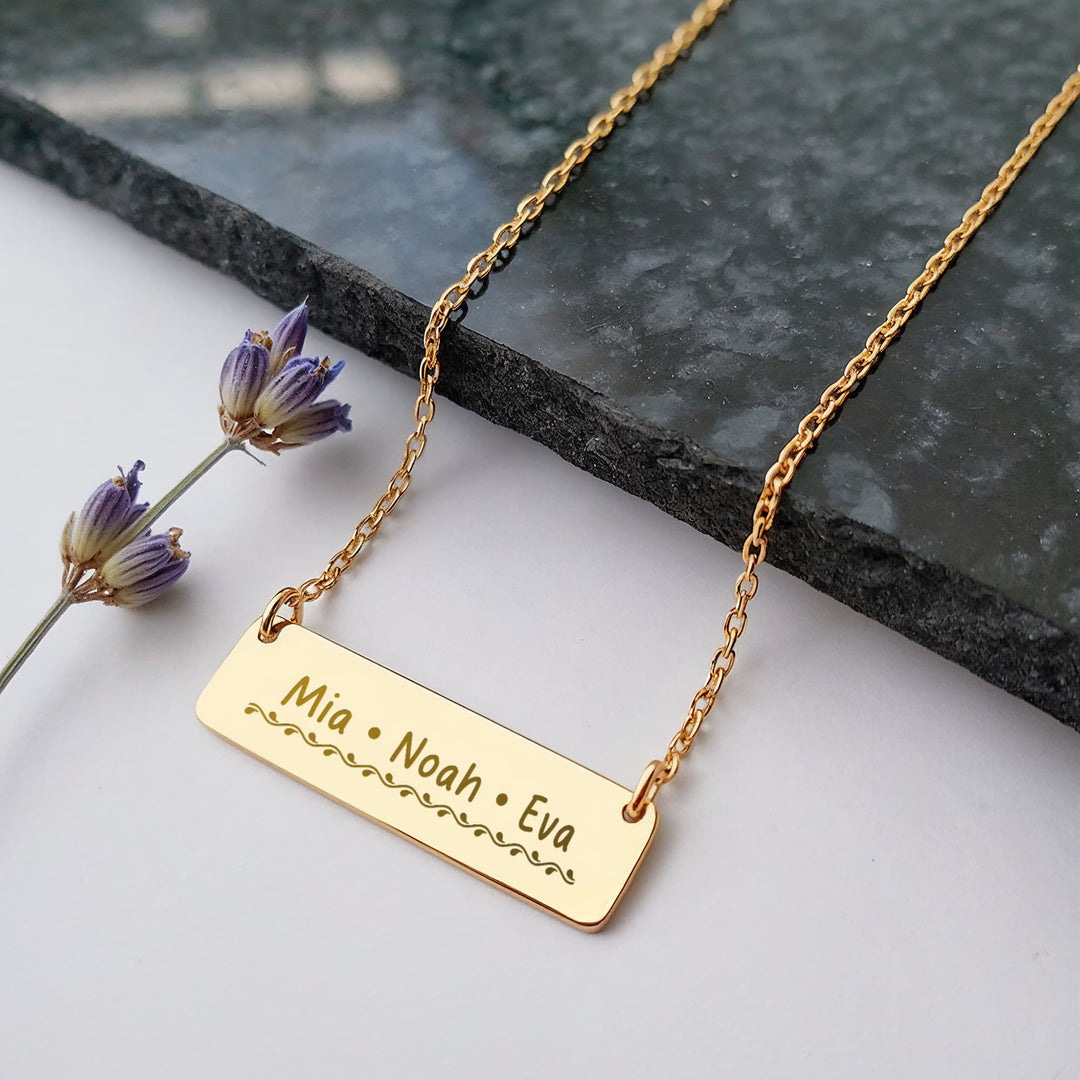 Personalized Friends Engraved Name Necklace