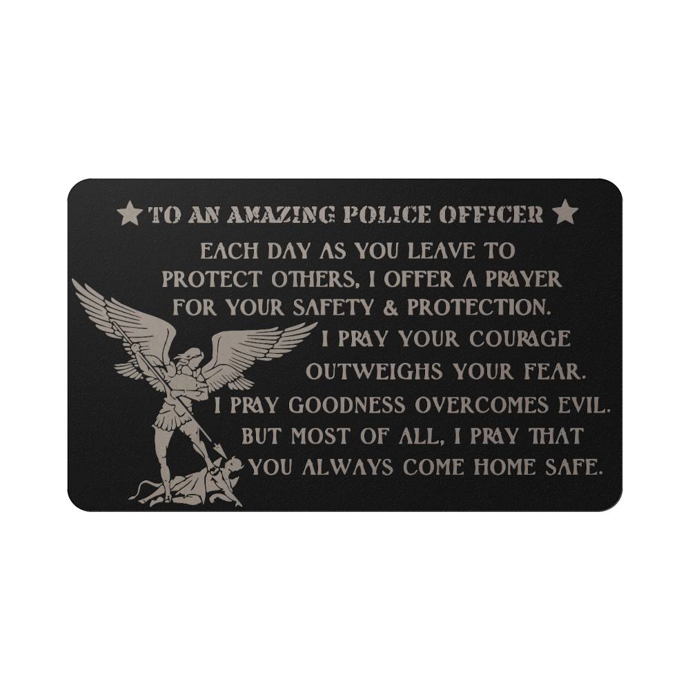 St. Michael Guardian Angel Police Officer Gift