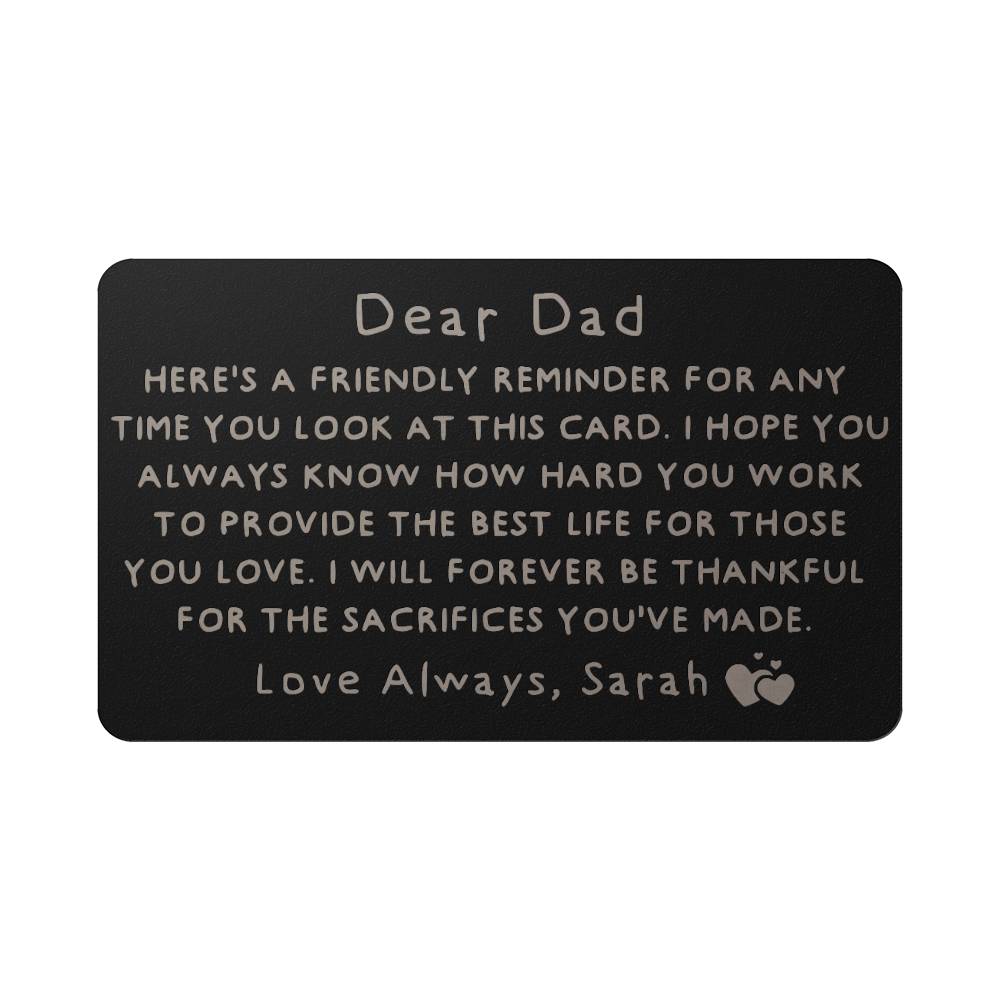 Fathers Day Card for Dad