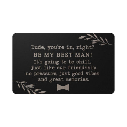 Best Man Proposal Card