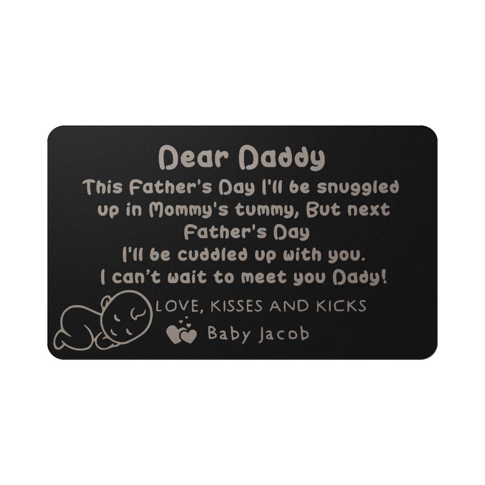 Expecting Dad Gift for Father's Day Wallet Card