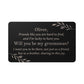 Groomsman Proposal Wallet Card