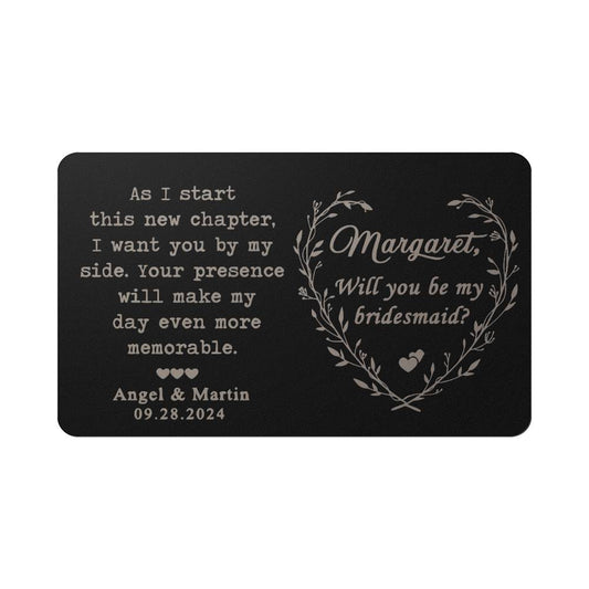 Bridesmaid Proposal Wallet card