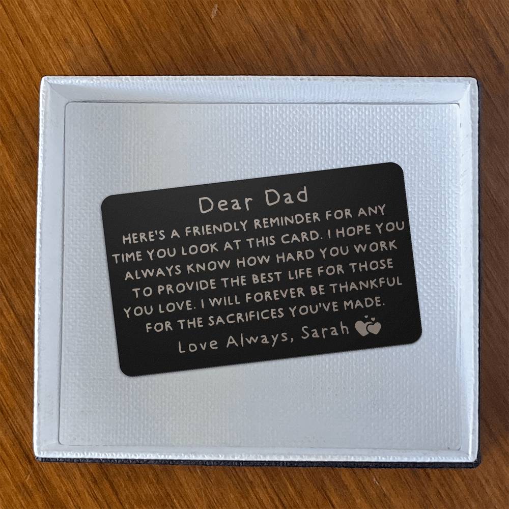 Fathers Day Card for Dad