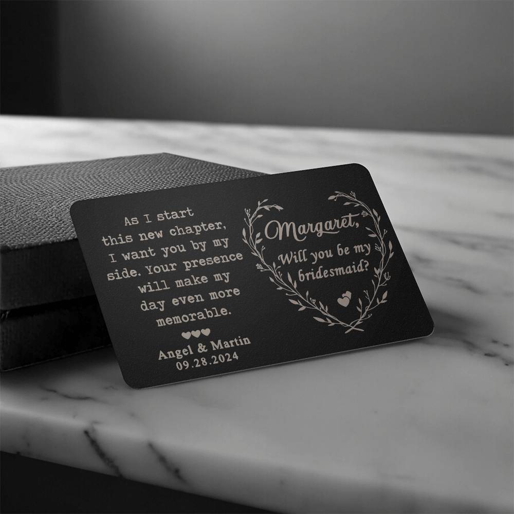 Bridesmaid Proposal Wallet card