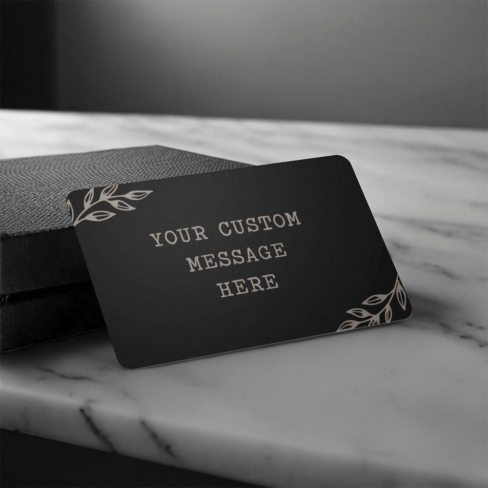 Personalized Wallet Engraved Card