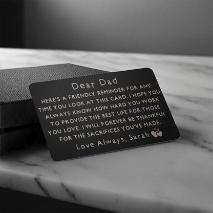 Fathers Day Card for Dad