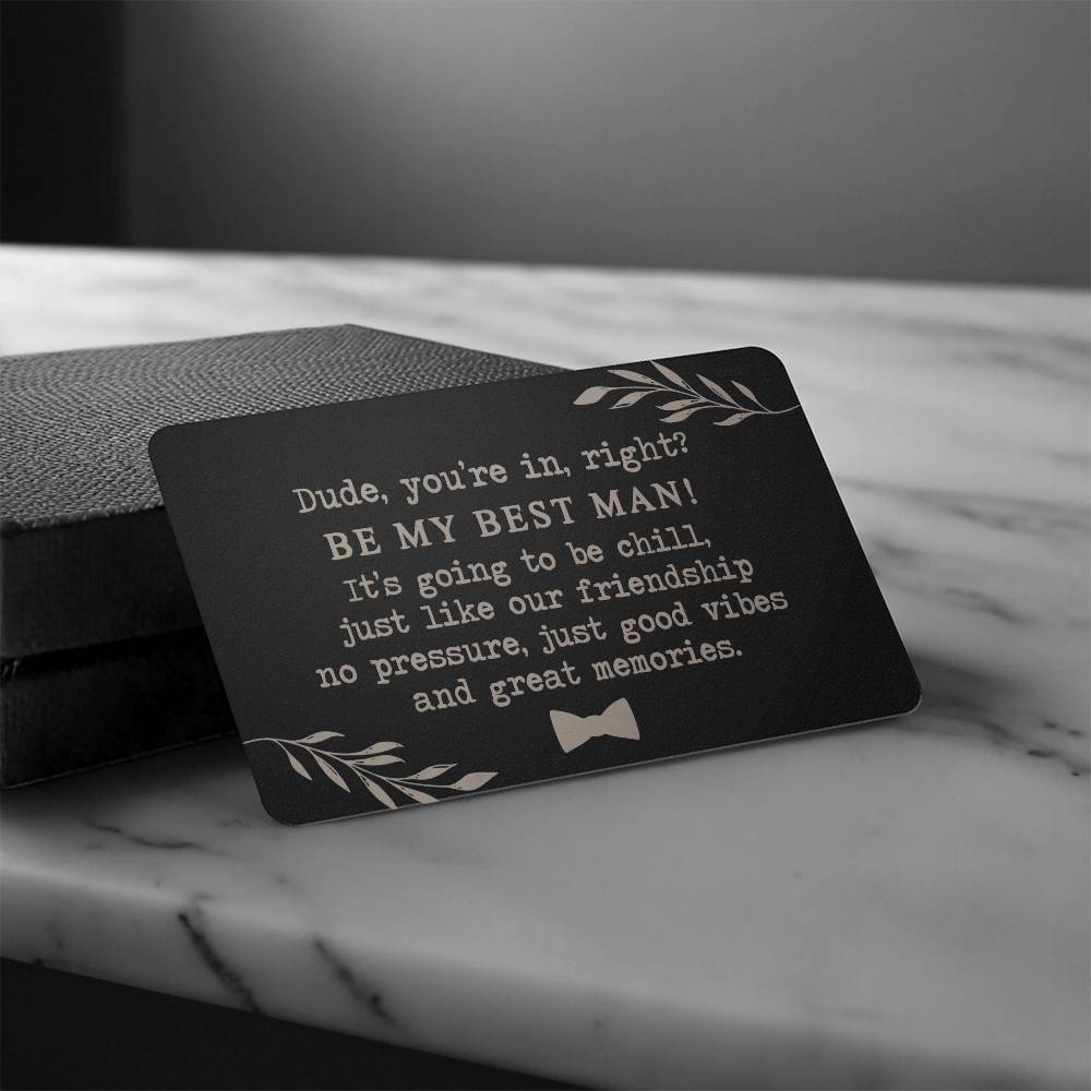 Best Man Proposal Card