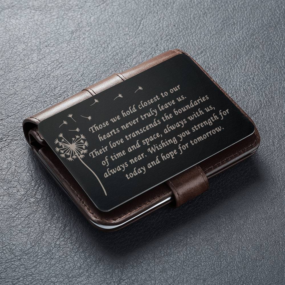 Memorial Wallet Card