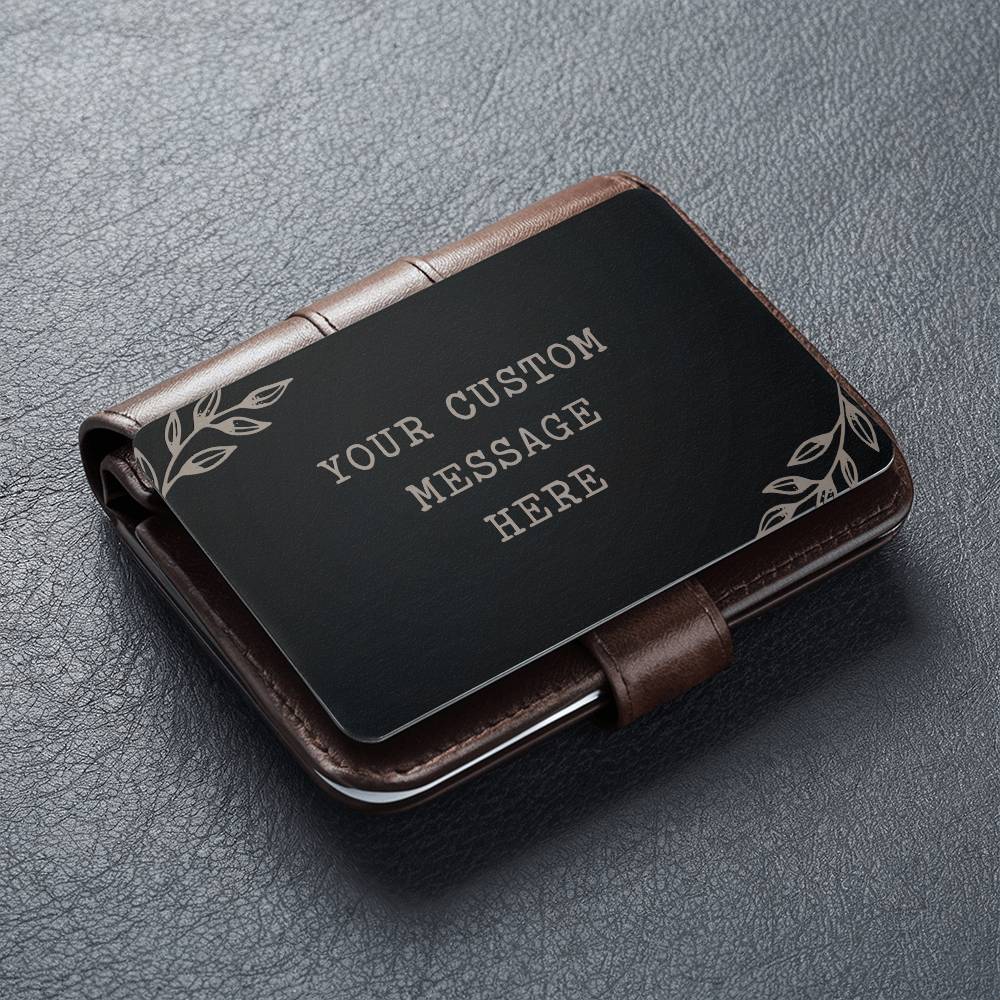 Personalized Wallet Engraved Card