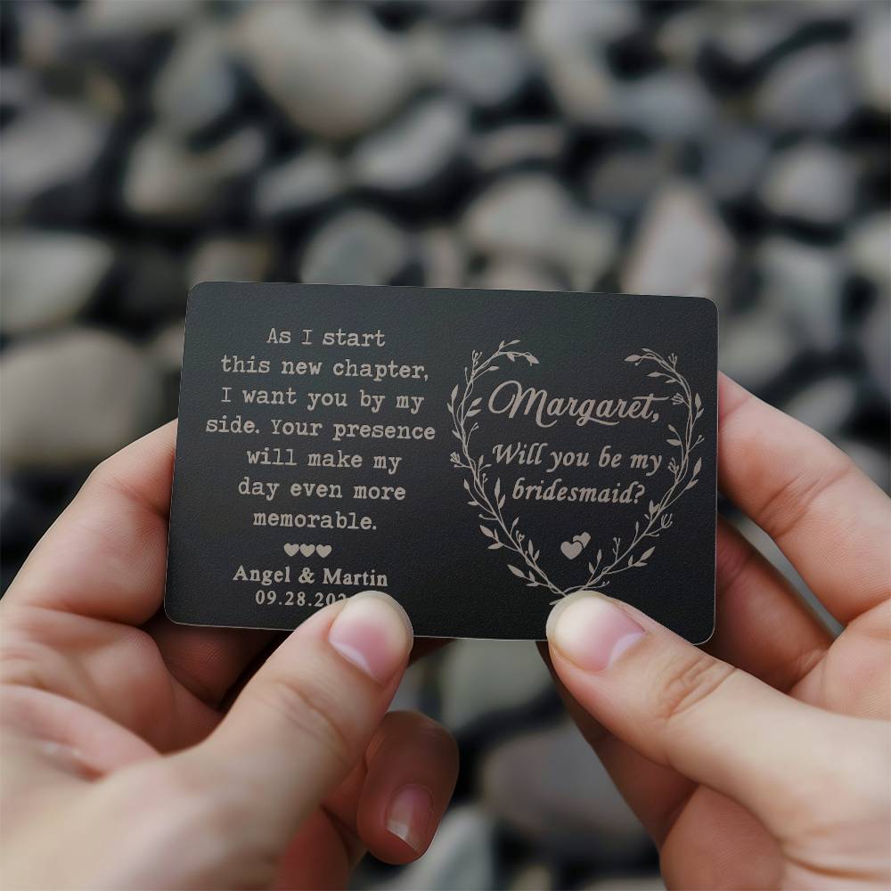 Bridesmaid Proposal Wallet card