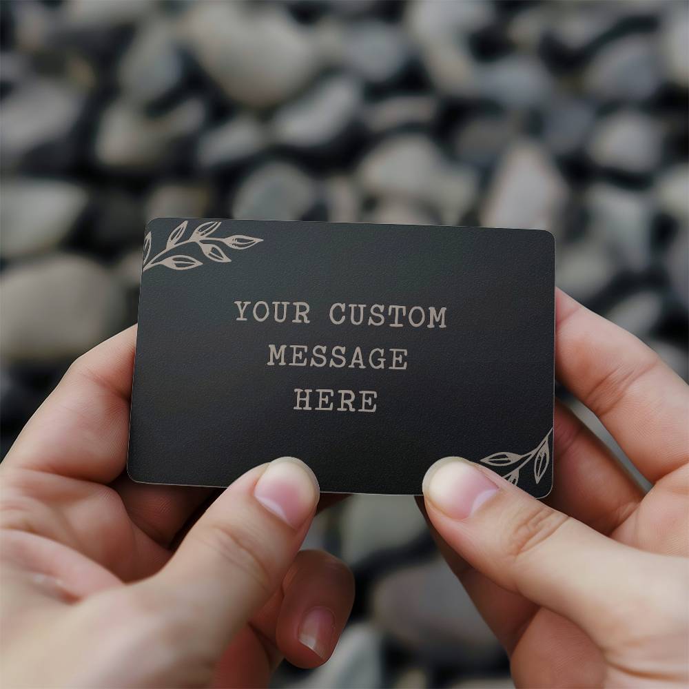 Personalized Wallet Engraved Card