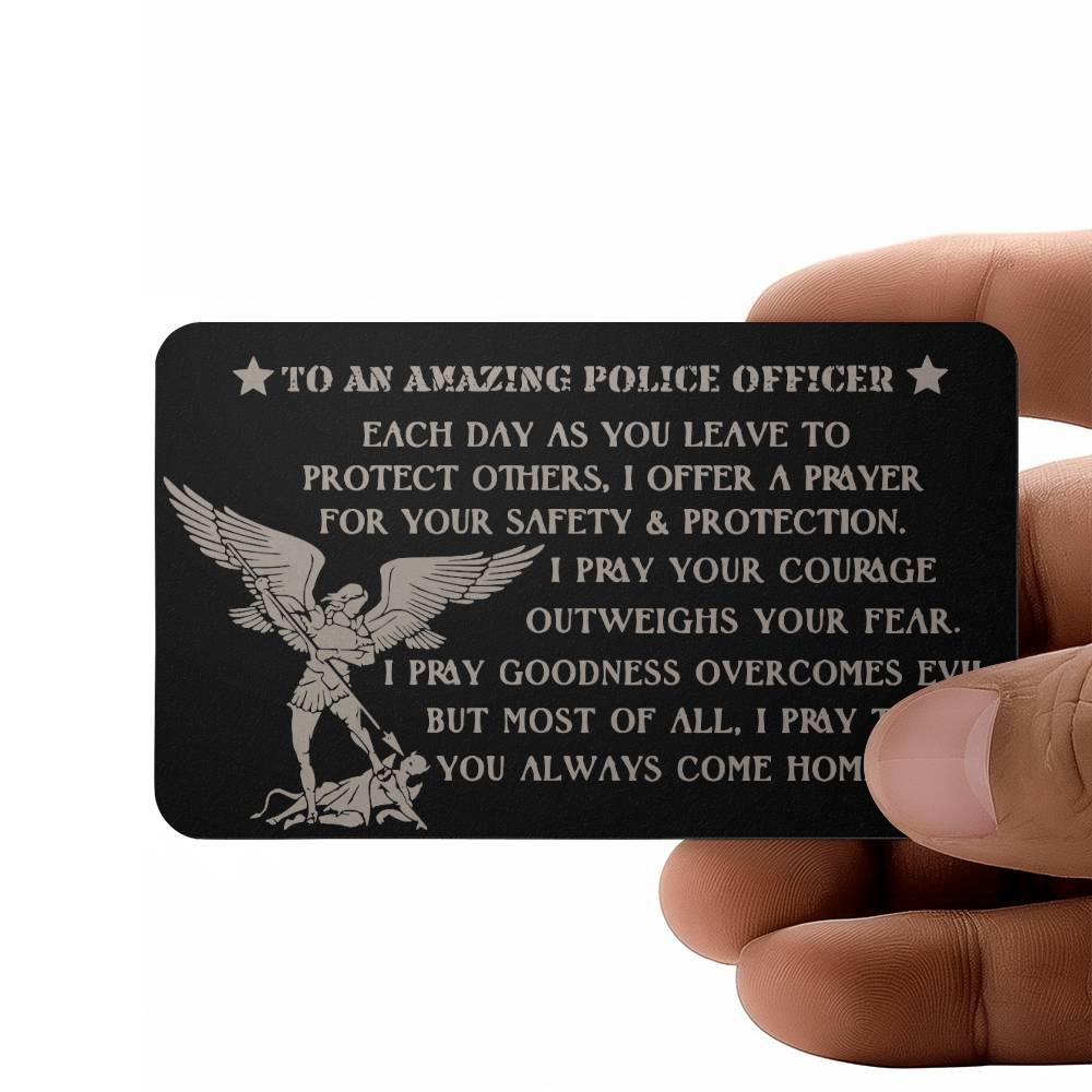 St. Michael Guardian Angel Police Officer Gift