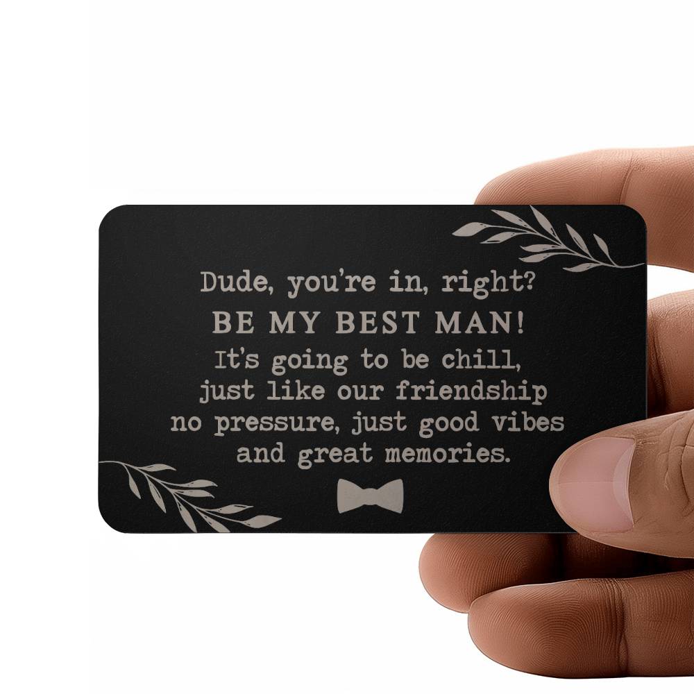 Best Man Proposal Card