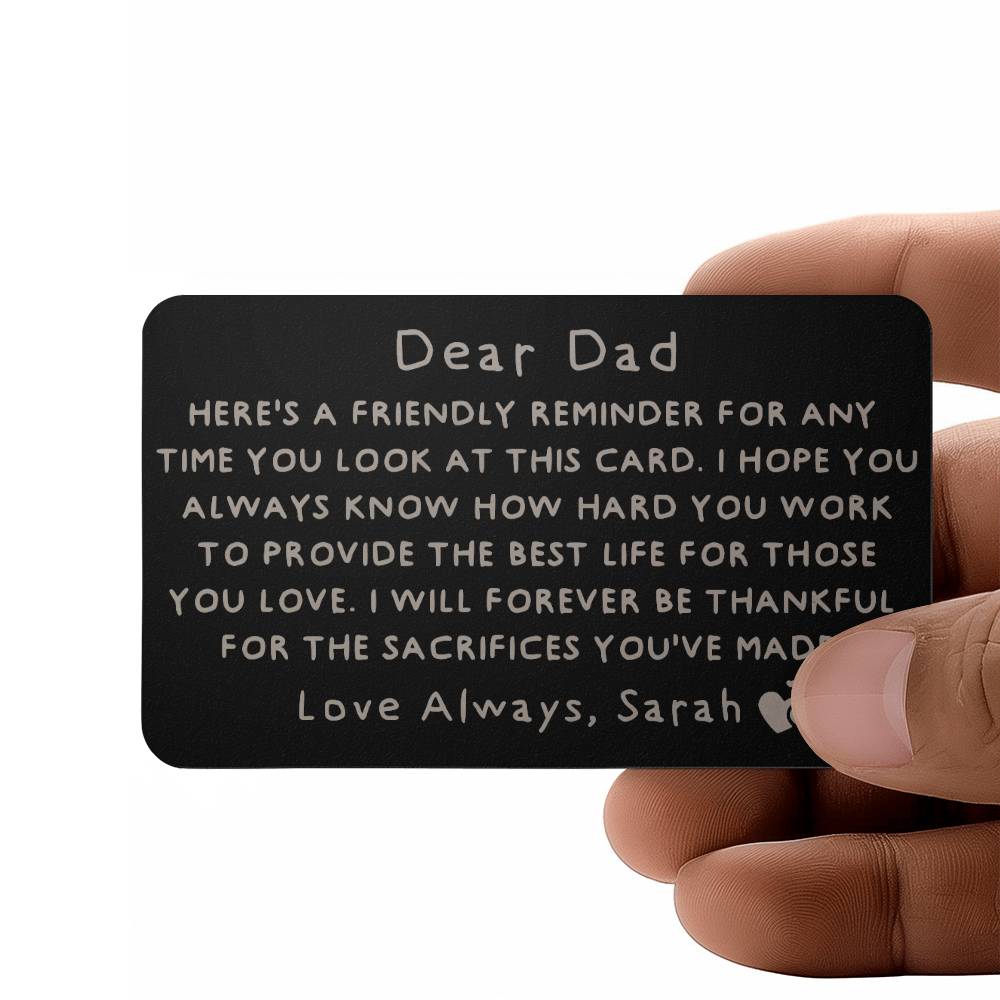 Fathers Day Card for Dad