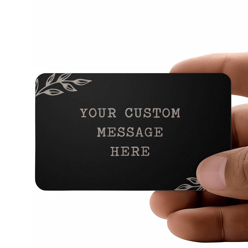 Personalized Wallet Engraved Card