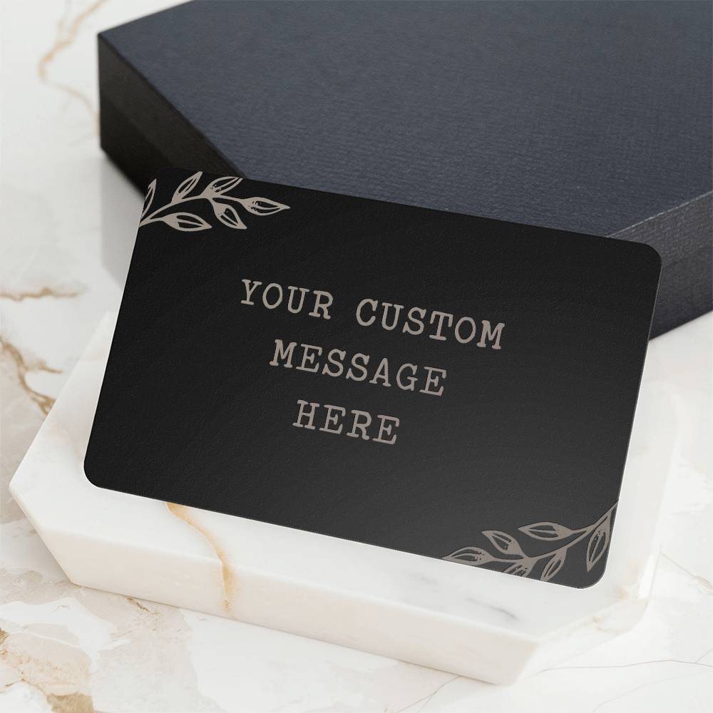 Personalized Wallet Engraved Card