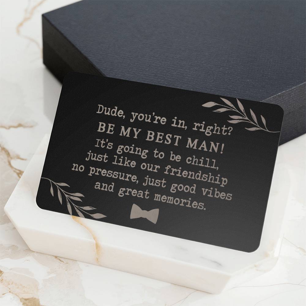 Best Man Proposal