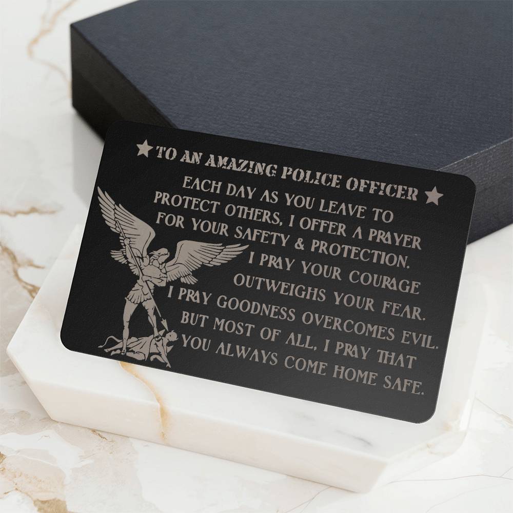 St. Michael Guardian Angel Police Officer Gift