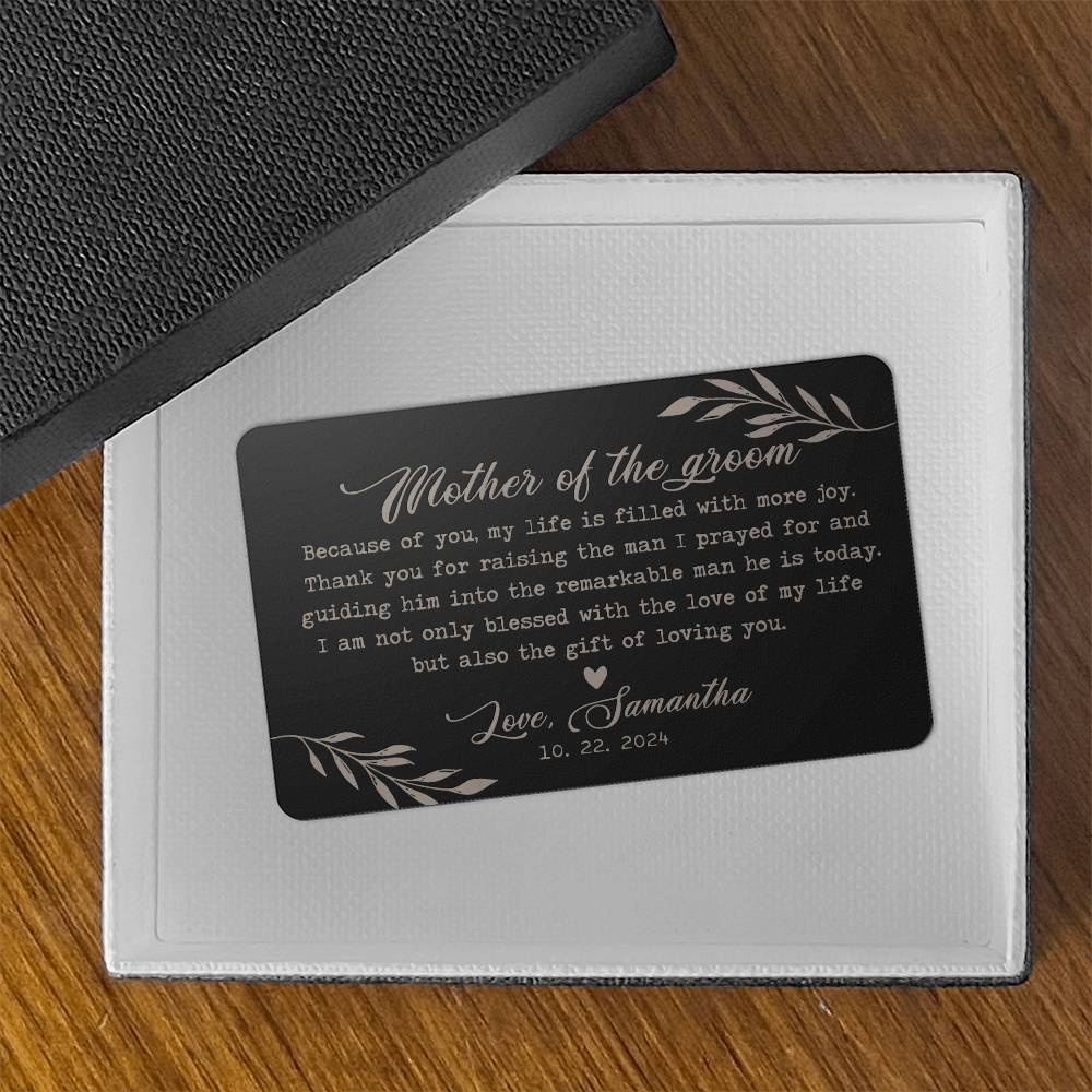 Mother of the Groom Gift