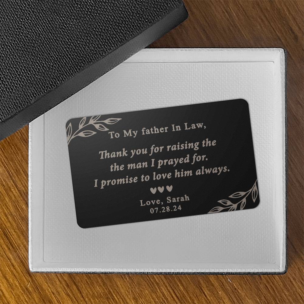 Father of the groom gift