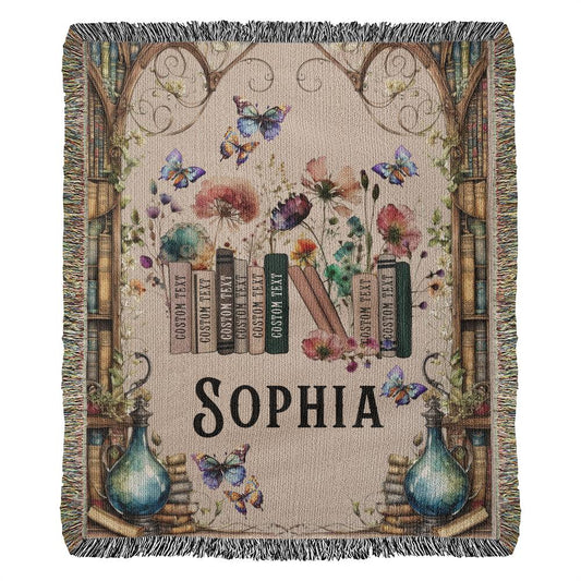 Personalized Book Lover Blanket