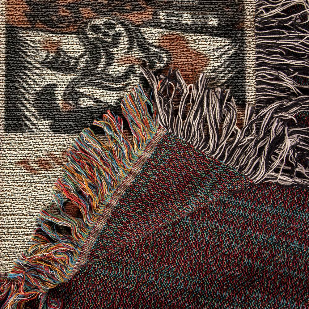 Spooky Season Throw Halloween  Woven Blanket