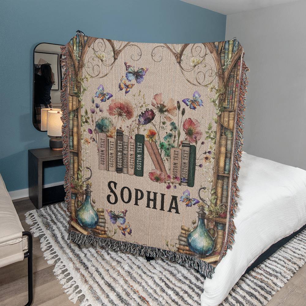 Personalized Book Lover Blanket