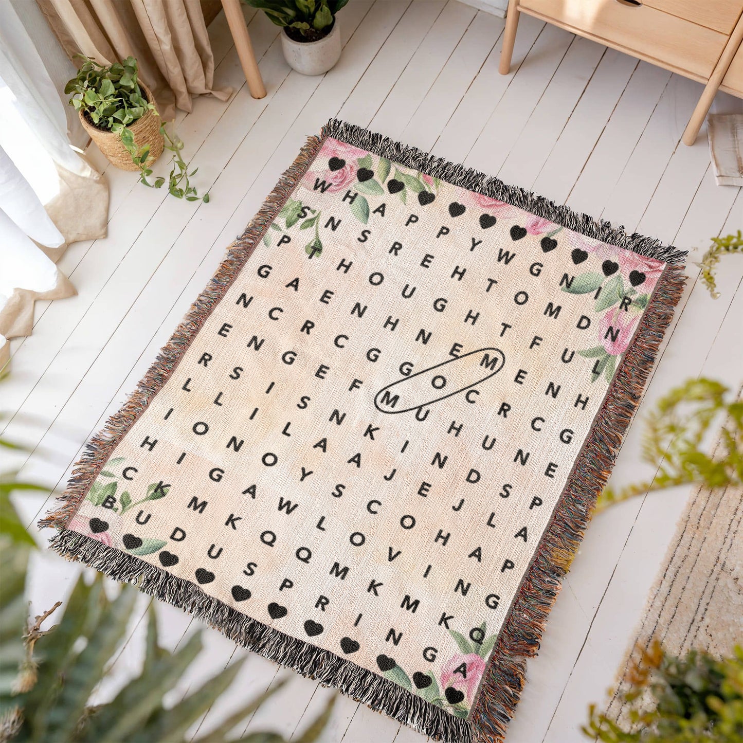 Word search Mom Blanket