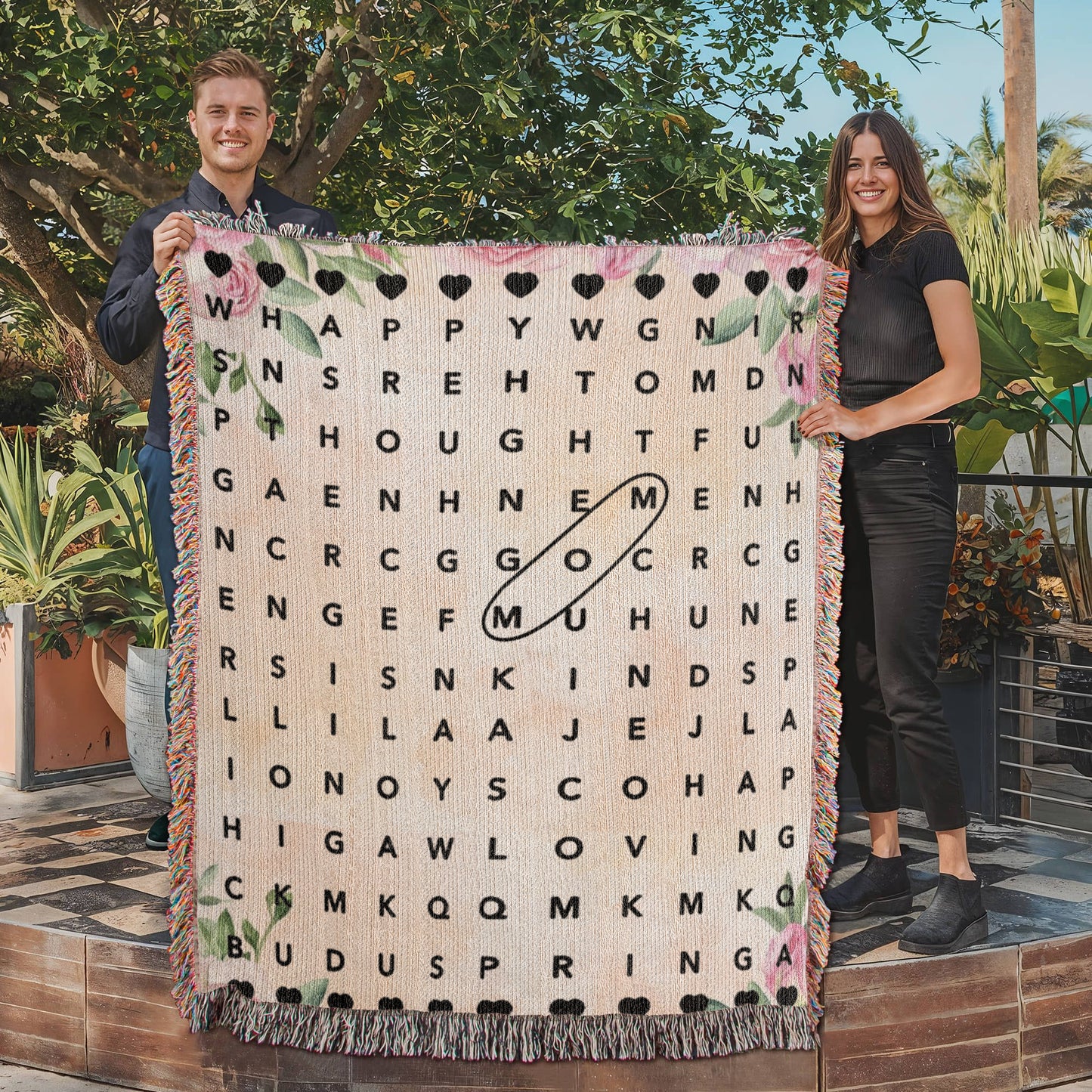 Word search Mom Blanket