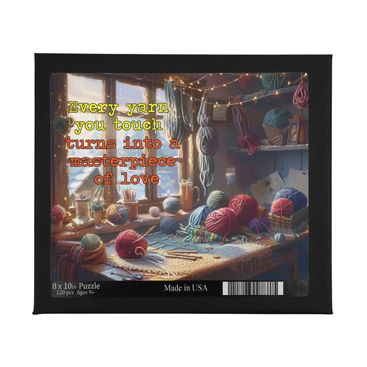 Yarn Lover Puzzle with Heartfelt Quote