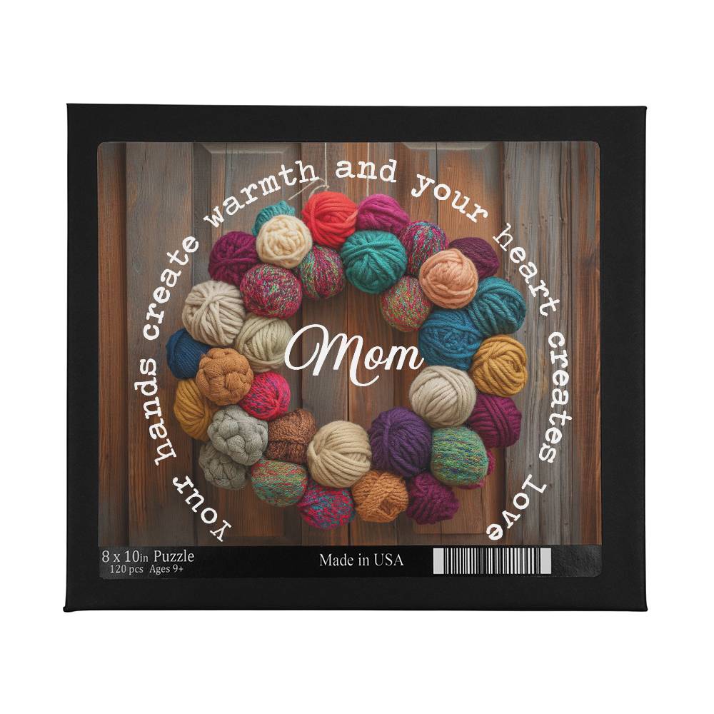 Mom Personalized Knitting Design Puzzle