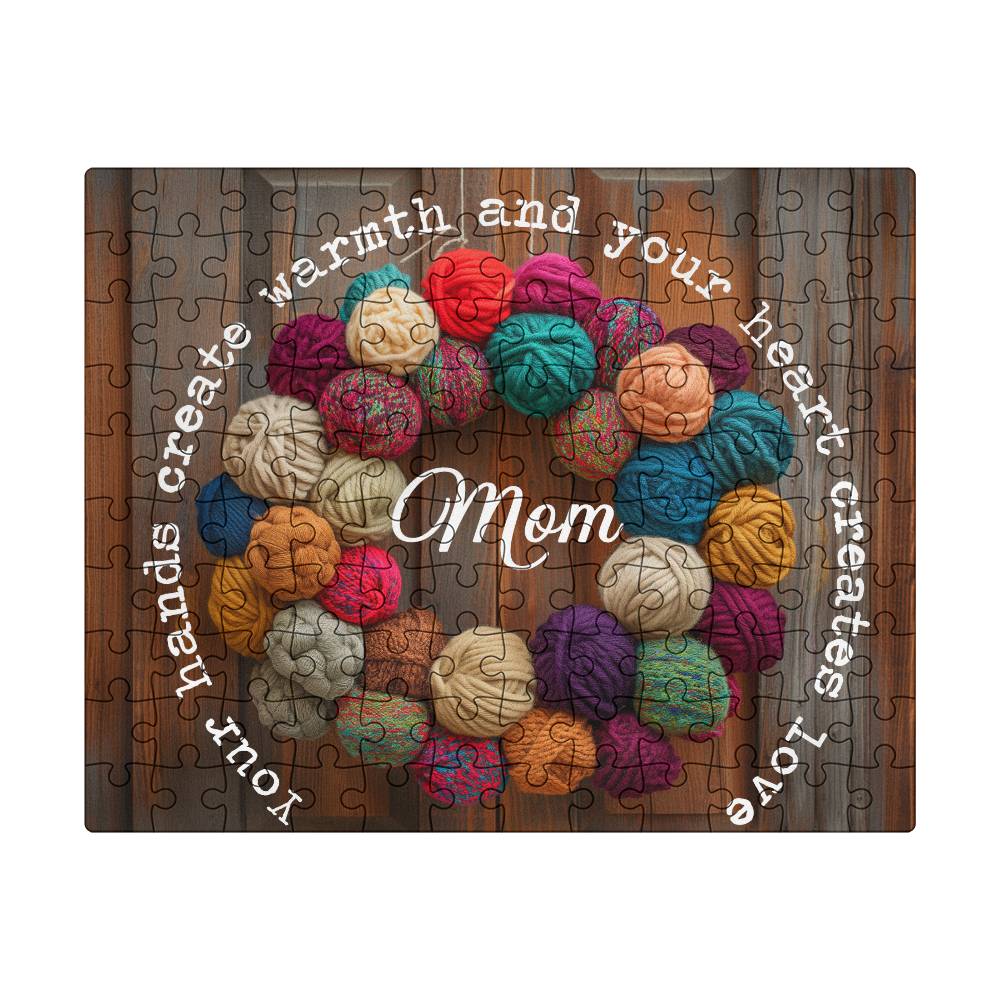 Mom Personalized Knitting Design Puzzle