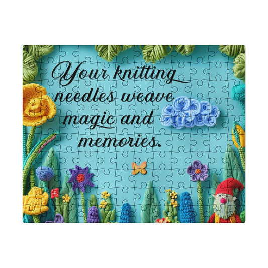 Knitting Puzzle Gift for Mom, Grandma, and Knitting Enthusiasts