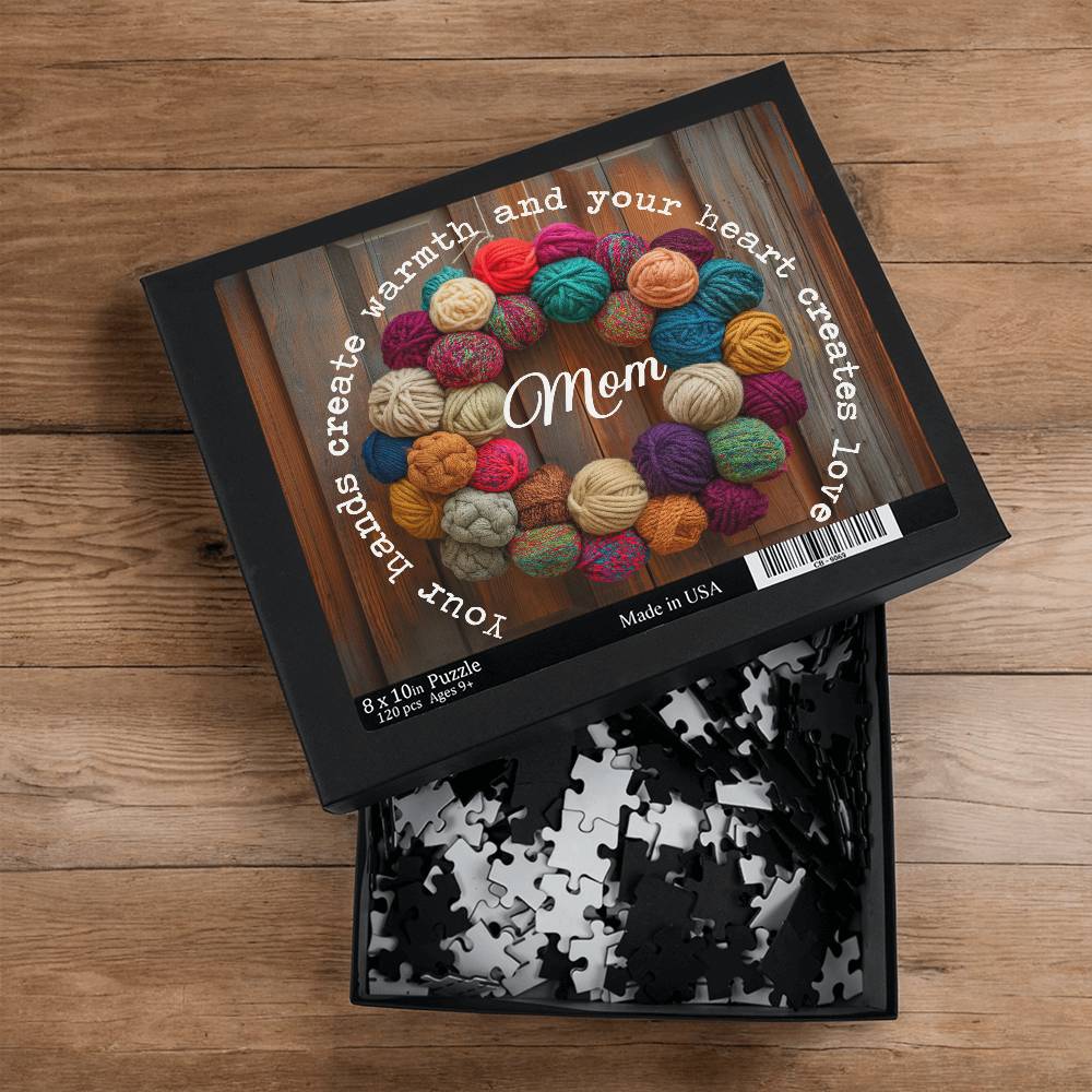 Mom Personalized Knitting Design Puzzle