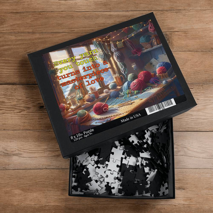 Yarn Lover Puzzle with Heartfelt Quote