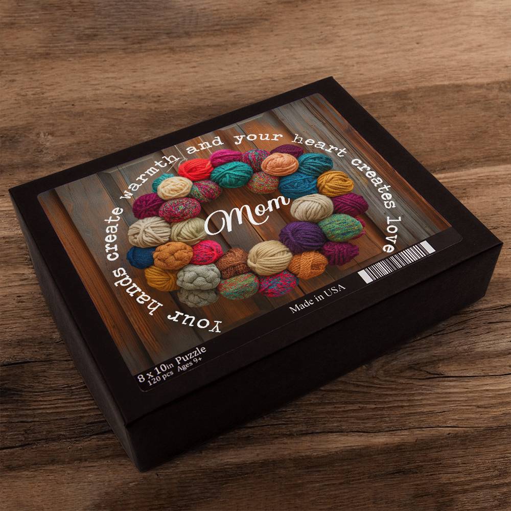 Mom Personalized Knitting Design Puzzle