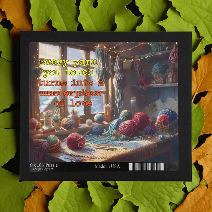 Yarn Lover Puzzle with Heartfelt Quote