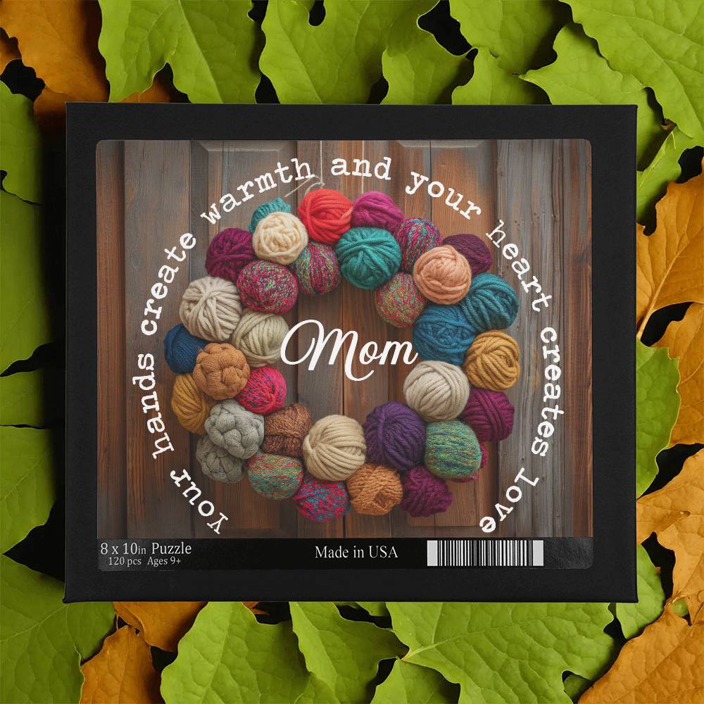 Mom Personalized Knitting Design Puzzle