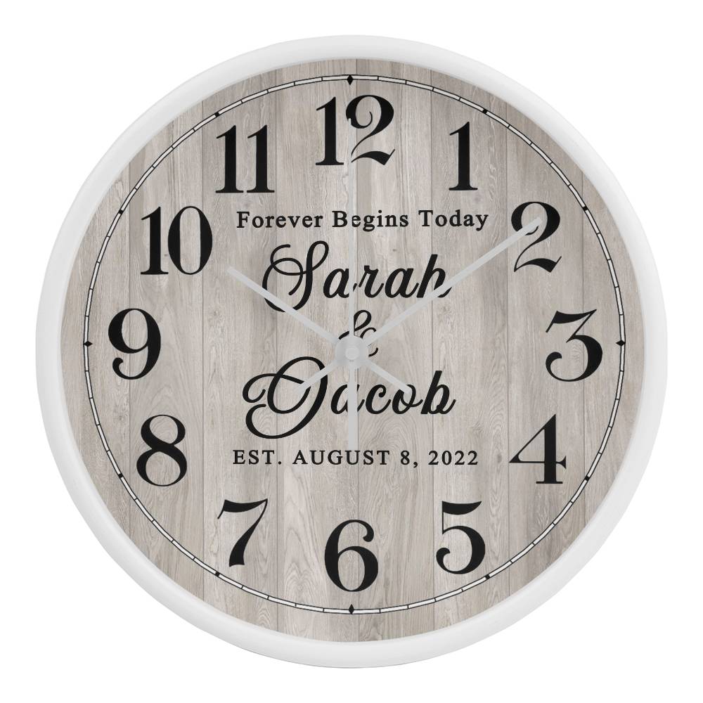 Personalized Clock Wedding Gift