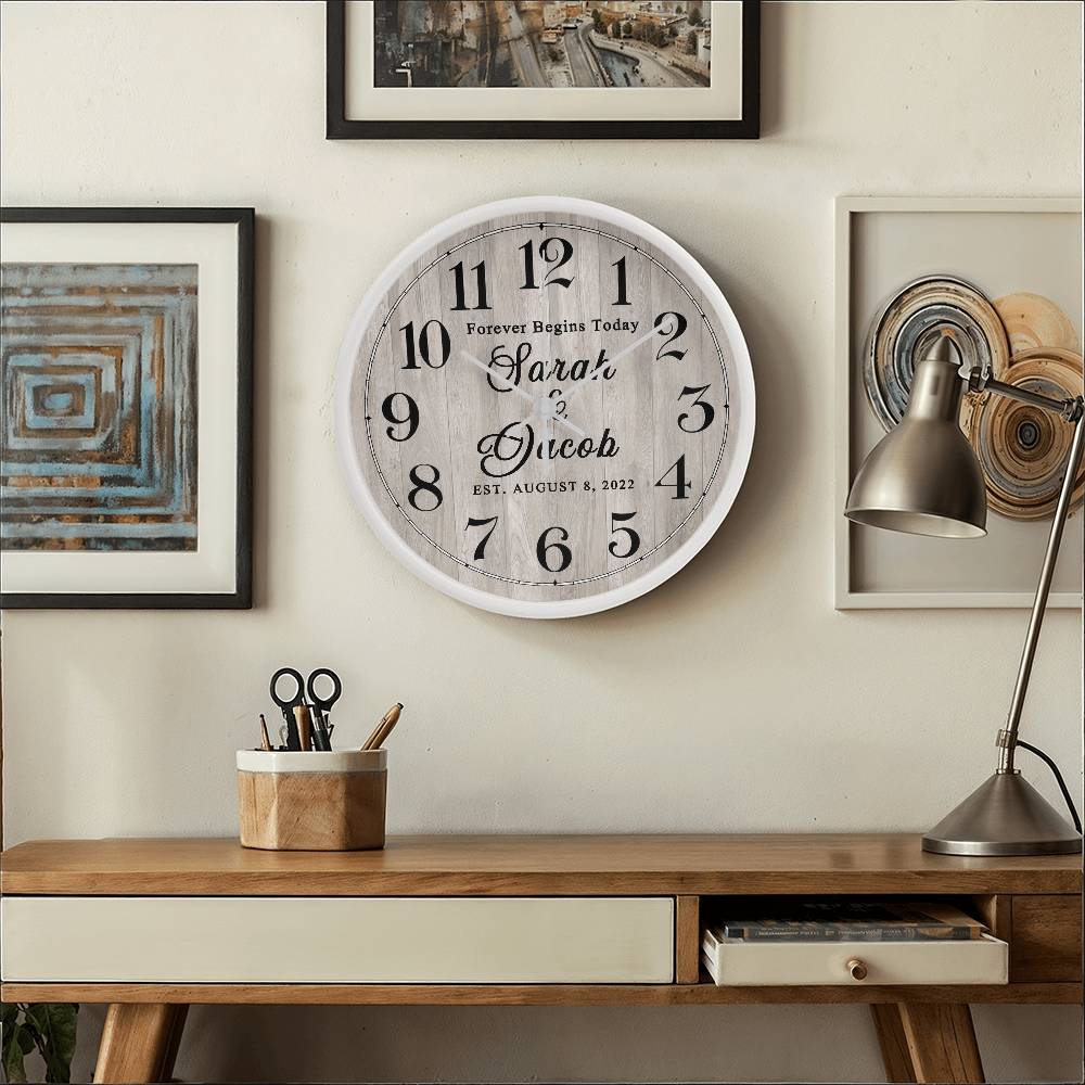 Personalized Clock Wedding Gift